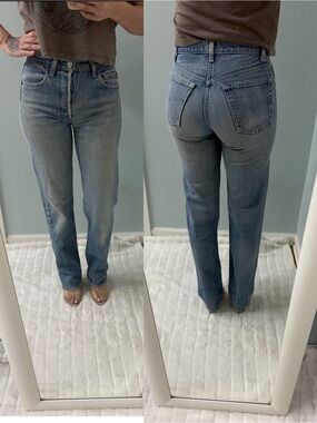 Rare 80s Vintage Levis 501 Jeans Striped Faded Blue 25